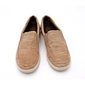 CROCS CITILANE LOW SLIP-ON KHAKI BEIGE TAN TEXTILE FABRIC WOMEN'S SHOES SZ 9